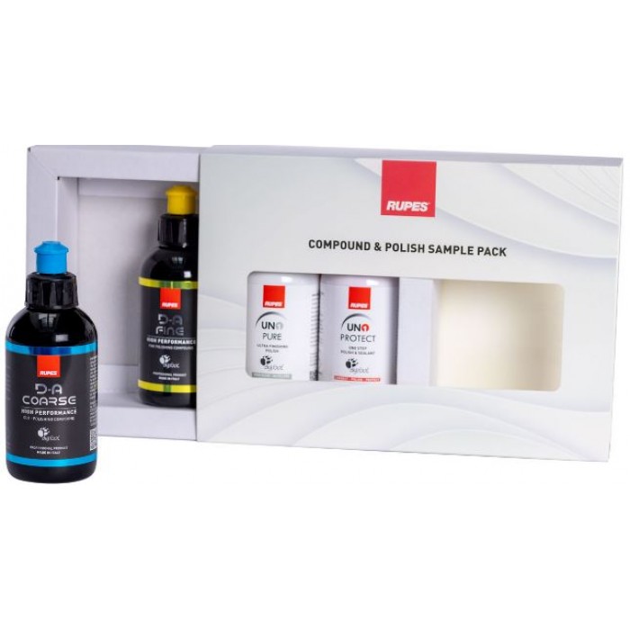 Rupes-COMPOUND & POLISH SAMPLE PACK- 125ml Each