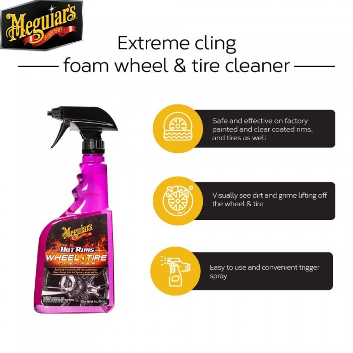Meguiar Hot Rims All Wheel & Tire Cleaner -709 ml image
