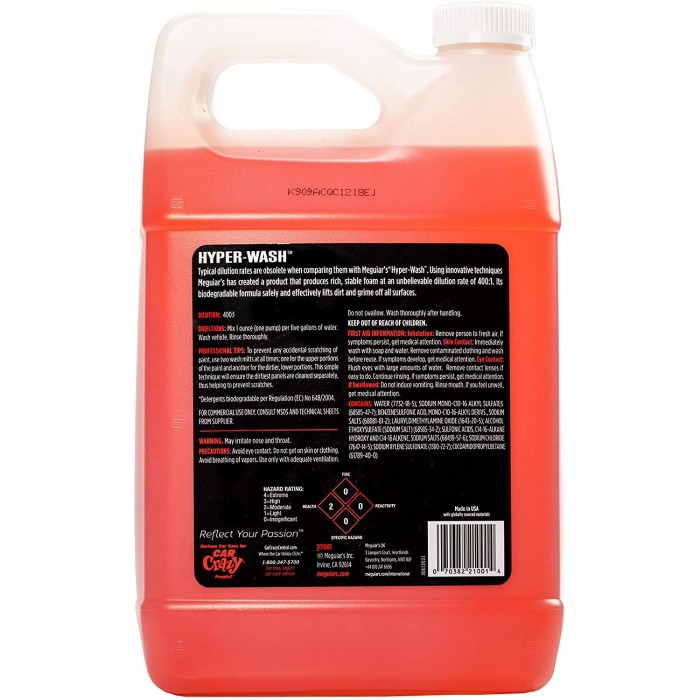 Meguiar Hyper-Wash Car wash Shampoo 1 Gallon image